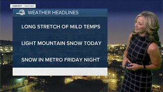 String of unseasonably warm weather continues in Denver