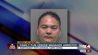 Fun center manager arrested for inappropriately touching 16 year old employee