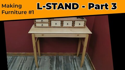 Furniture Making // L - Stand Cabinet - Part 3 // Using traditional hand-tools
