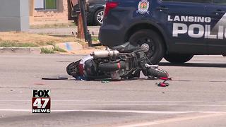 Car vs. moped accident puts 2 in hospital