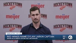 Dylan Larkin talks about taking over as Red Wings captain