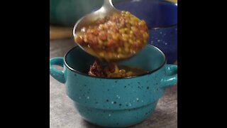 Delicious Lentil Soup with Chorizo