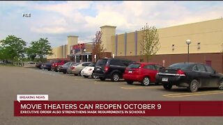 Gov. Whitmer signs order reopening movie theaters, performance venues & more on Oct. 9