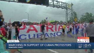 More rallies in support of protesters in Cuba