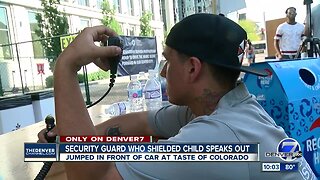 Security guard injured while protecting child after vehicle crashed into Taste of Colorado Sunday