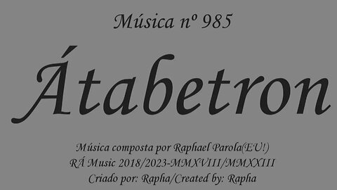 Música nº 985-Átabetron