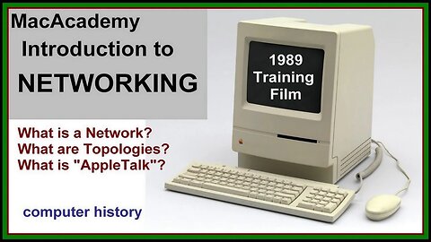 Computer History 1989 "MacAcademy" training NETWORKING (Apple Macintosh AppleTalk Topology LAN PCs)
