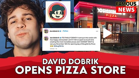 David Dobrik Launches Doughbriks Pizza on Sunset Blvd | Famous News