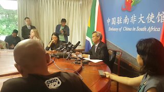 SOUTH AFRICA - Cape Town - Ambassador of China to South Africa, HE Lin Songtian, press conference (Video) (dQv)