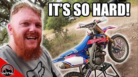 Harley Rider Tries A Motocross Bike!