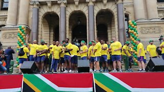 SOUTH AFRICA - Cape Town - Springbok Trophy Tour (Video) (69p)