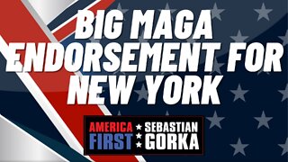 Big MAGA endorsement for New York. Rep. Lee Zeldin with Sebastian Gorka on AMERICA First