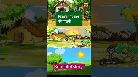 किसान और सांप की कहानी । दुष्ट लोग कभी नही सुधारते । Moral hindi stories #viral #shorts