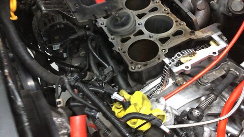 Honing the cylinders on the MK4 .:R32 soon to be big turbo