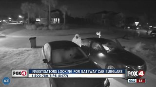 Gateway car burglars on video