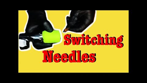 ✅SWITCHING NEEDLES DURING A TATTOO!!❓❗