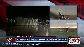 Strong storms reported in Oklahoma