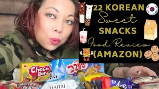 22 Korean Sweet Snacks Pack Food Review (Purchased from Amazon)