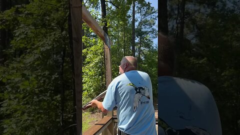 Sporting Clays Therapy. Matthew and Me at SC DNR Wateree Range.