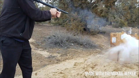 $30 Homemade zombie/SHTF pipe shotgun!! Slamfire black pipe shotgun.