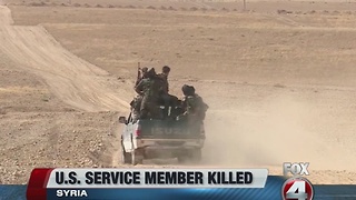 U.S. Service member killed in Syria