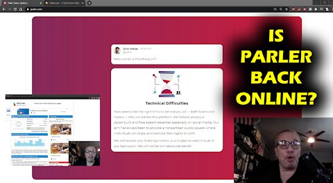 Looks Like Parler Is Back Online