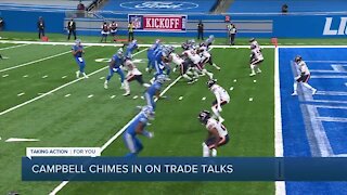 Lions head coach Dan Campbell chimes in on Matthew Stafford trade talks