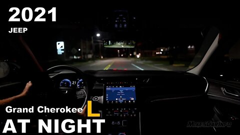 AT NIGHT: 2021 Jeep Grand Cherokee L - Interior & Exterior Lighting Overview