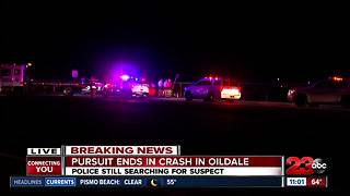 Car chase ends in crash in Oildale