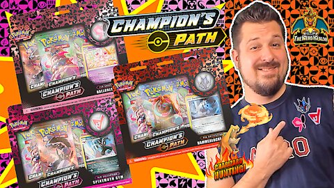 Champion's Path Gym Pin Collection Set #2 | Charizard Hunting | Pokemon Cards Opening