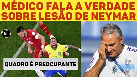 Lesão de Neymar pode afastá-lo da copa do Catar. Tite minimiza, mas médicos falam a verdade