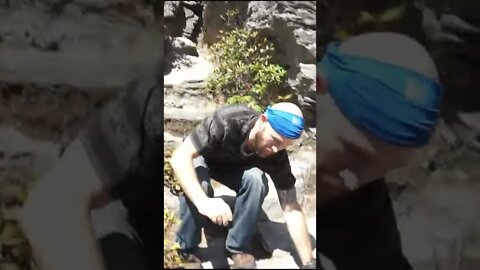 Parker Does Parkour On A Mountain #Shorts #Parkour #sick #mountians #brother #hike #hiking #action