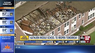 Kathleen Middle getting ready to re-open after tornado damage