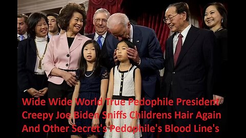 Wide Wide World Pedophile President Creepy Joe Biden Sniffs Children’s Hair