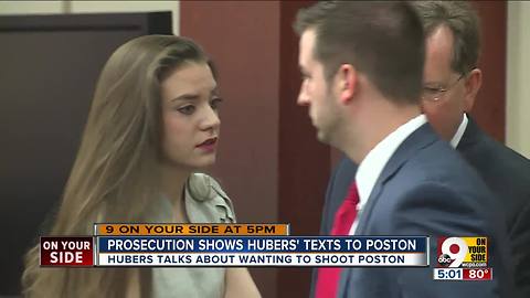 Prosecution presents texts sent from Shayna Hubers to Ryan Poston