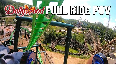 Dragonflier Roller Coaster at Dollywood Full Ride POV | Wildwood Grove