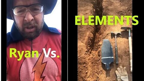 Digging ROCKY Soil by Hand Ryan vs Elements | D.I.Y in 4D