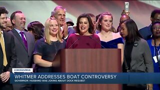 Governor Whitmer responds to boat controversy, saying her husband made a 'failed attempt at humor'