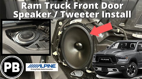 2019 - 2023+ Ram Truck Front Door / Dash Speaker Install