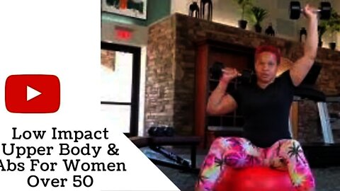 #lowimpact #upperbodyexercises #fitover40 #fitover50 Low Impact Upper Body and Ab Workout