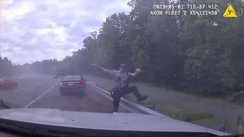 Police Officer Nearly Killed by Out-of-Control Vehicle