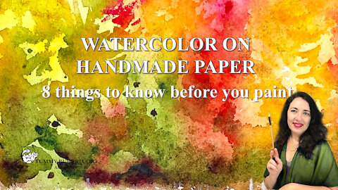 Wet-on-wet landscape on handmade watercolor paper: 8 tips before you paint
