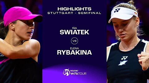 US Sports Tennis Feat. Iga Swiatek vs. Elena Rybakina 2024 Stuttgart Semifinal