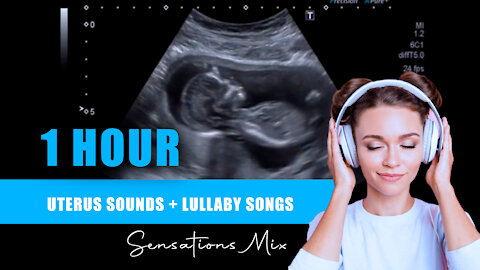 1 HOUR OF UTERUS SOUNDS + LULLABY SONGS [FULL RELAX]