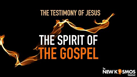 Jesus’ Testimony was the Spirit of the Gospel