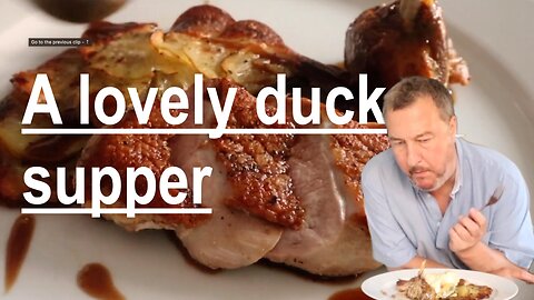 A lovely duck supper