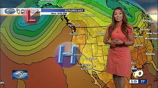 10News Pinpoint Weather with Meteorologist Angelica Campos