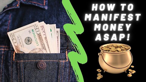 How to manifest money! / Law Of Attraction Success Story