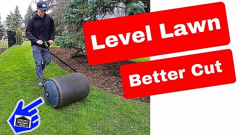 LEVEL YOUR LAWN WITH A LAWN ROLLER - Smoother Surface For The Perfect Cut.