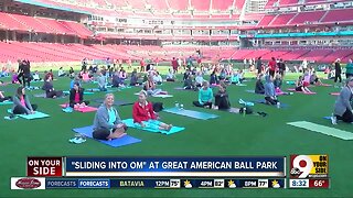 Sliding into Om comes back to Great American Ball Park